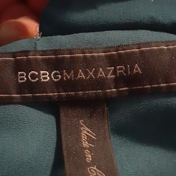 BcbgMaxAziria Camellia Women's Teal Green Sleeveless Jumpsuit Size Small - Picture 8 of 11